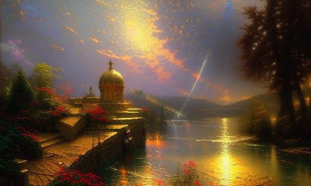 Peaceful Landscape Inspired by Luminist Art