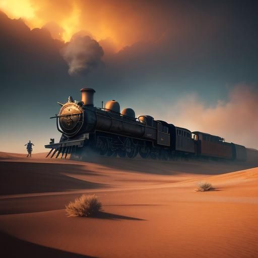 Steam Train Time Warp: Cowboys in the Desert
