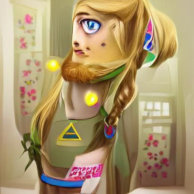 Gender-Swapped Zelda Character Image
