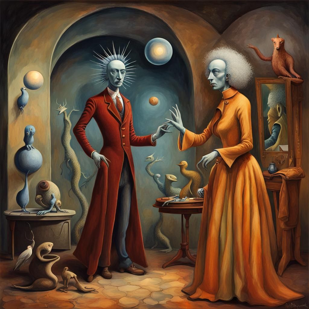 Surreal Dreamscape in Magical Realism Style