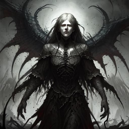 Eerie Banshee in Gothic Horror Style