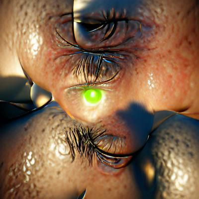 Surreal Eyes Within Eyes in Lowbrow Style