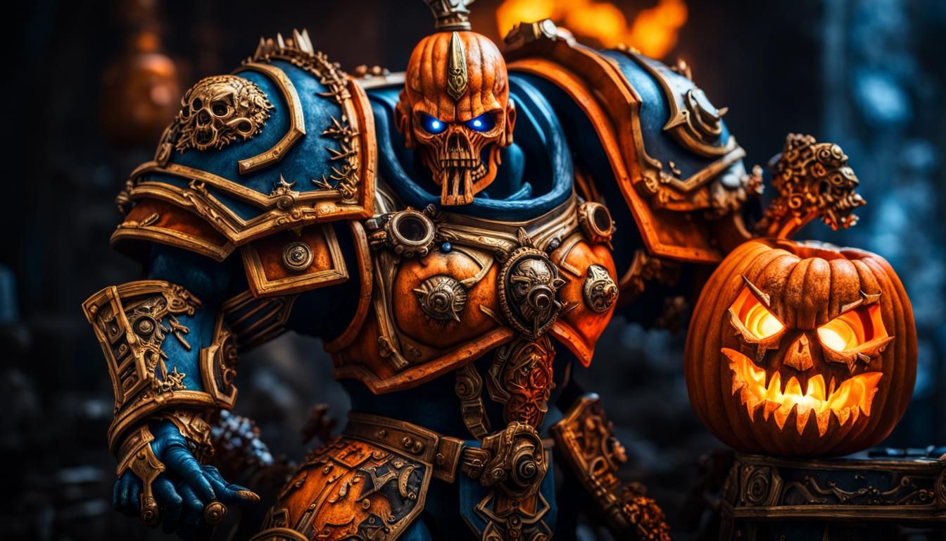 Warhammer 40K Roboute Guilliman Jack-o'-Lantern