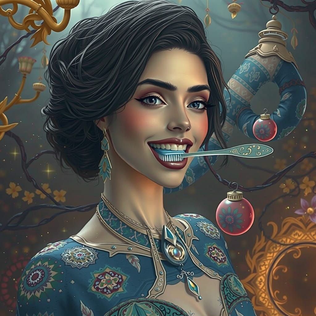 Dreaming Beauty in Ethereal Bloom