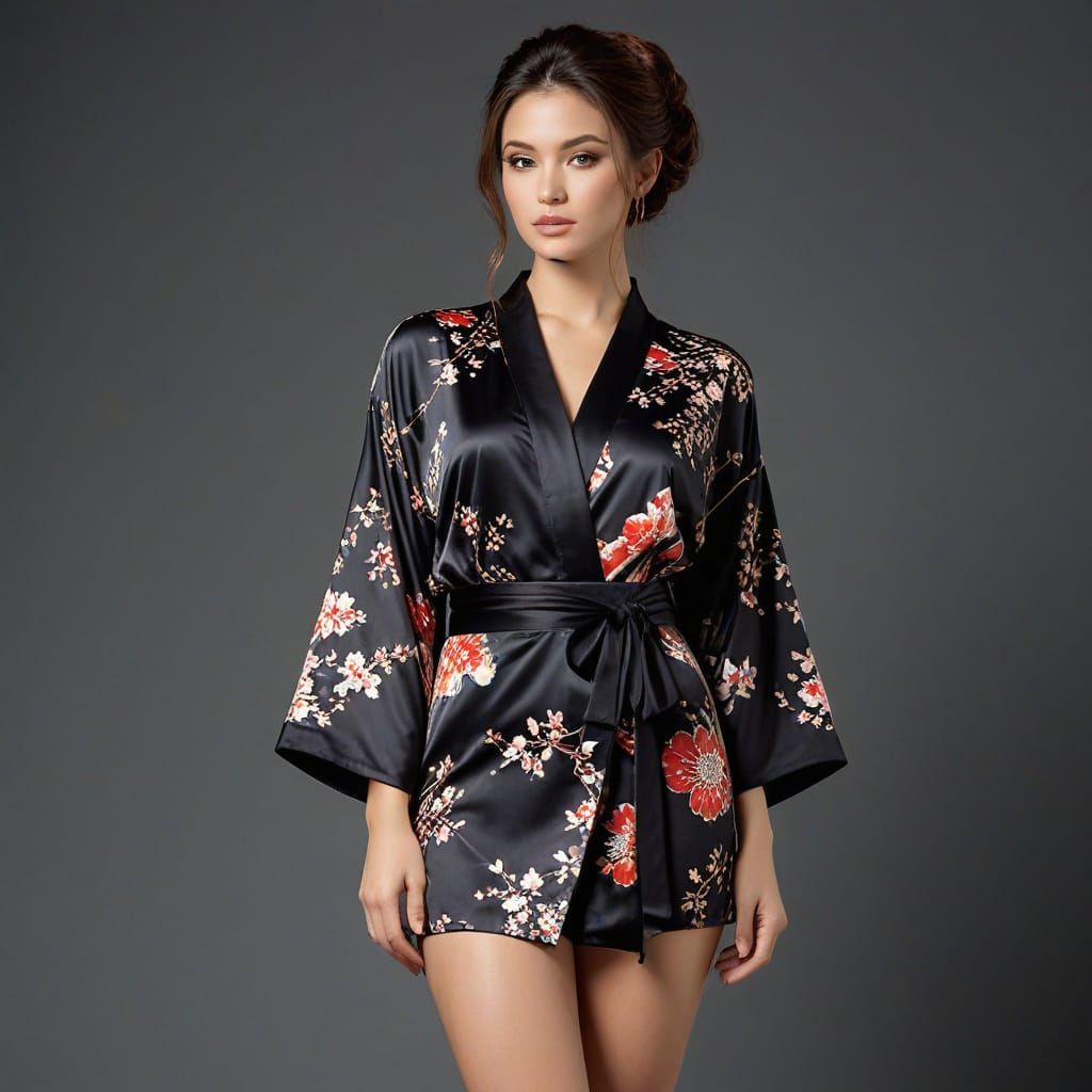 Sultry Geisha Unveils Her Kimono