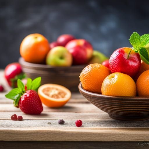 Vibrant Fruits Displayed in Professional Photo