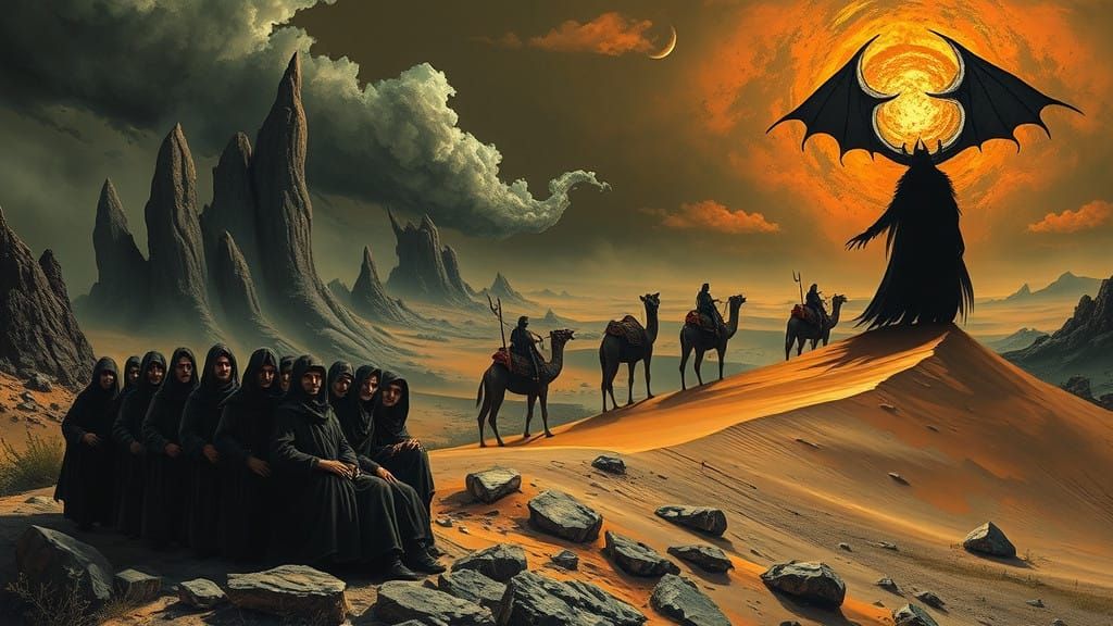 Twisted Dreams and Nightmares in a Surreal Ominous Landscape