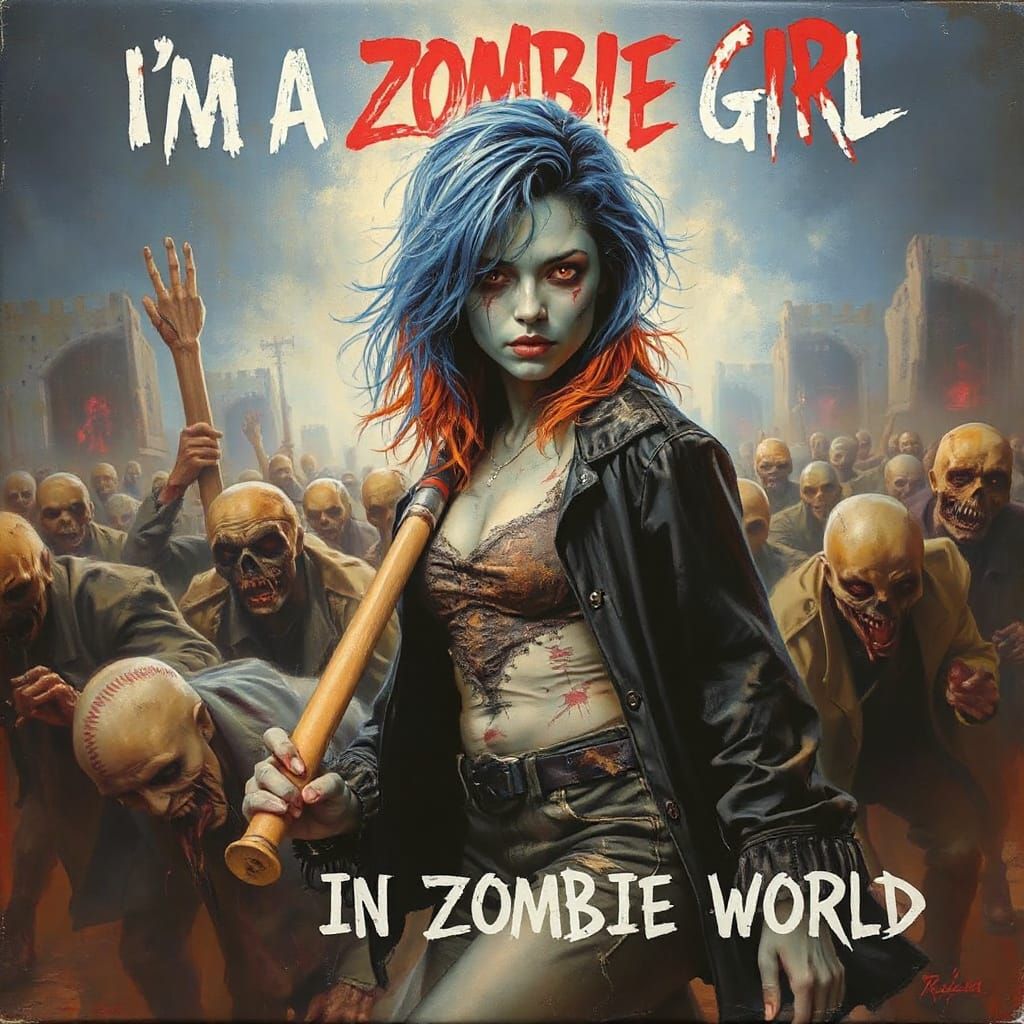 "i'm a zombie girl in a zombie world"