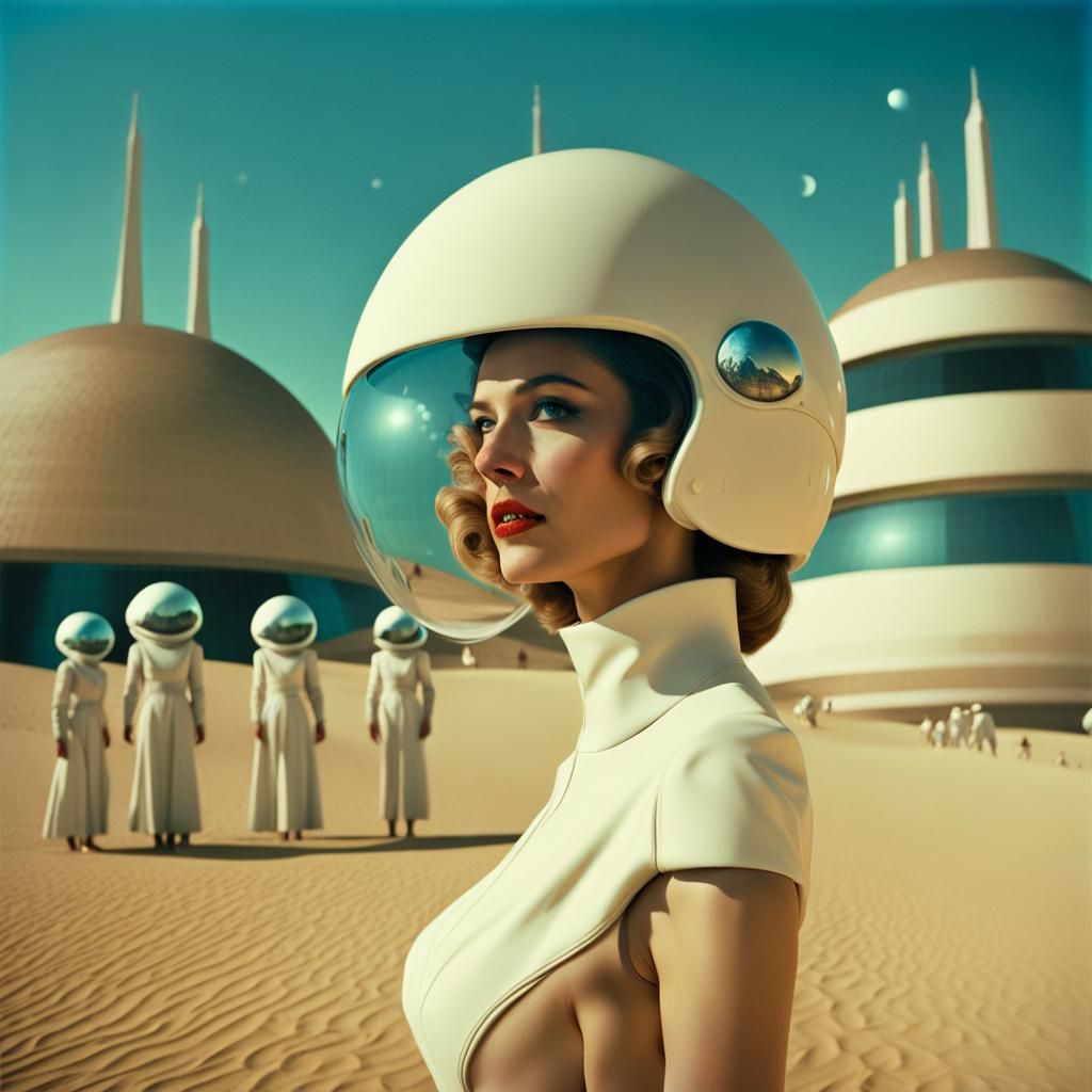 1950s Sci-Fi Women on Alien Planet