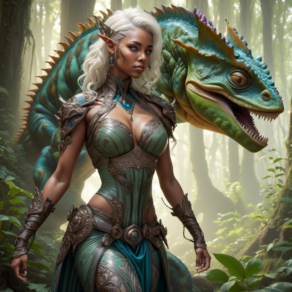 Half Elf warrior, Nemereth