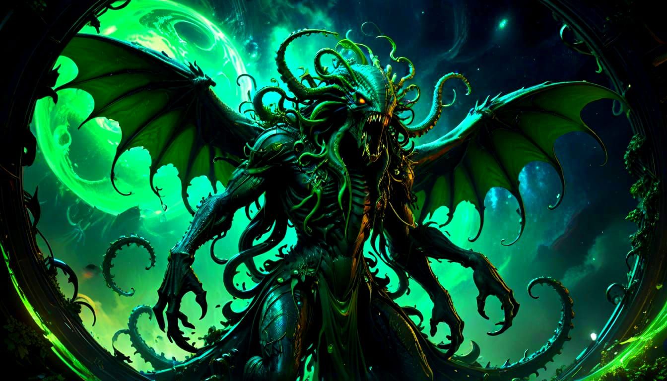 Eldritch Leviathan Emerges from Black Hole