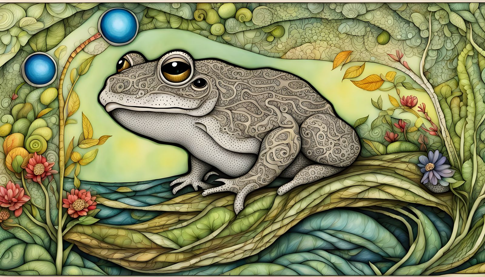 Quantum Zentangle of Australian Flora and Fauna