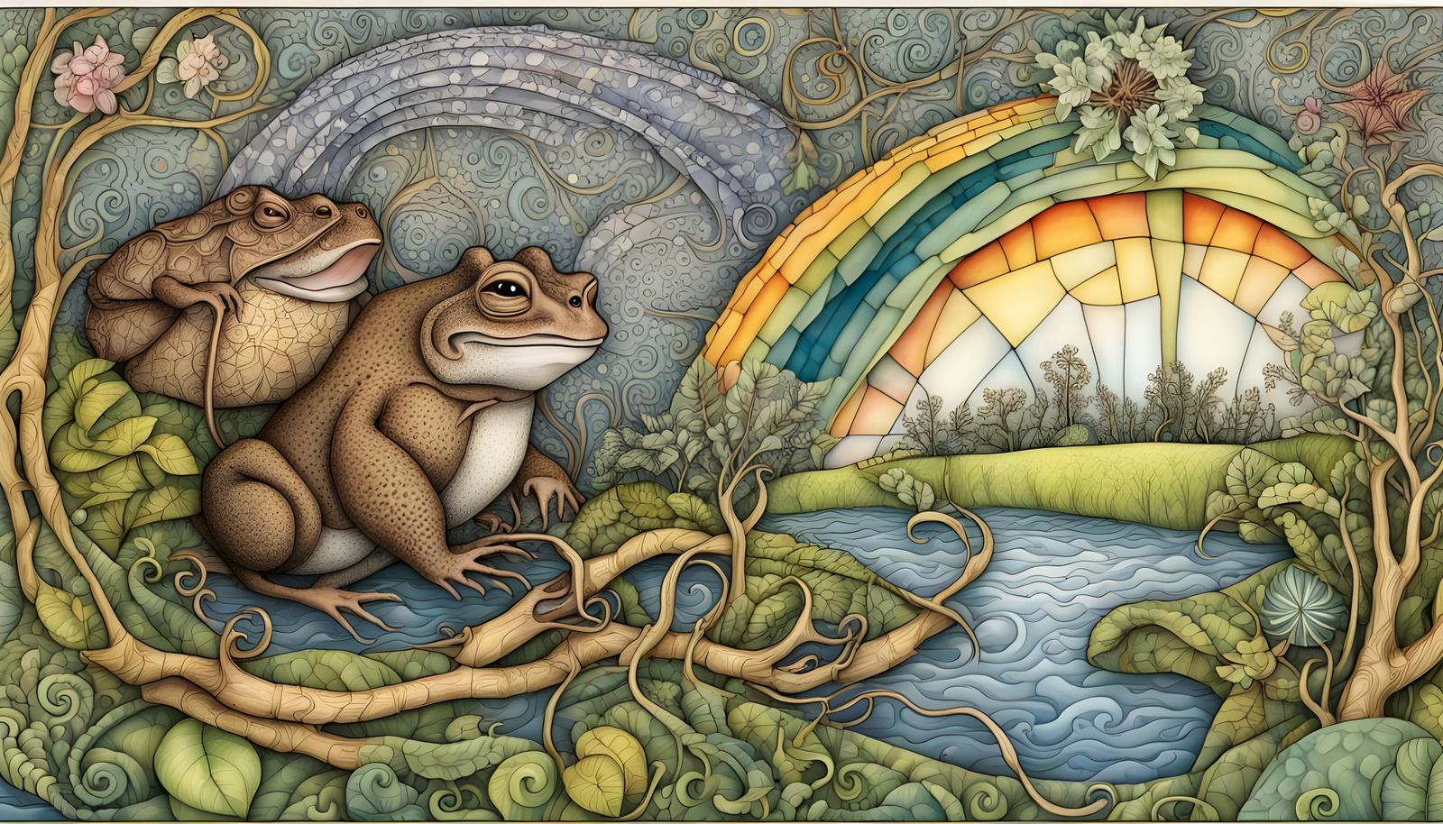 Fractal Australian Flora and Fauna in Quantum Zentangle