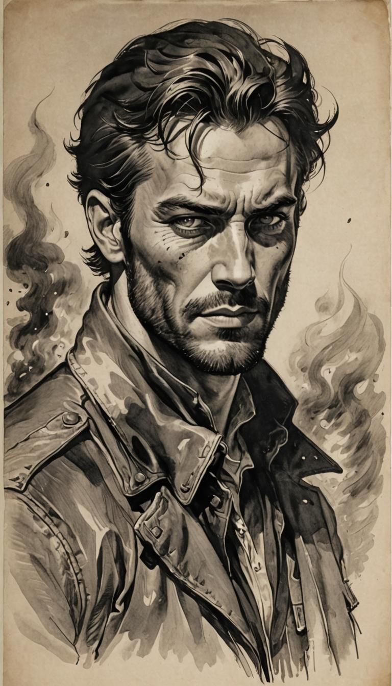 Dramatic Blaze of Glory: Cinematic Image