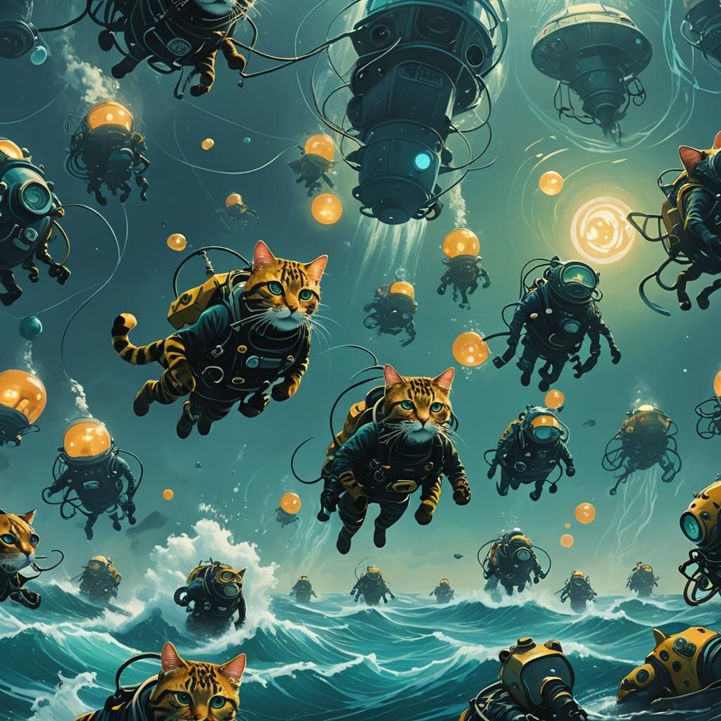 deep sea diving cats