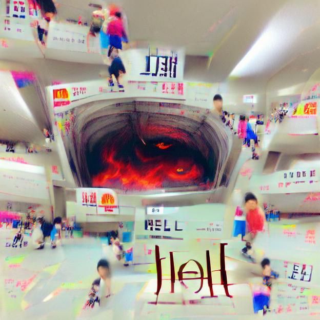 Stylized Depiction of Hell