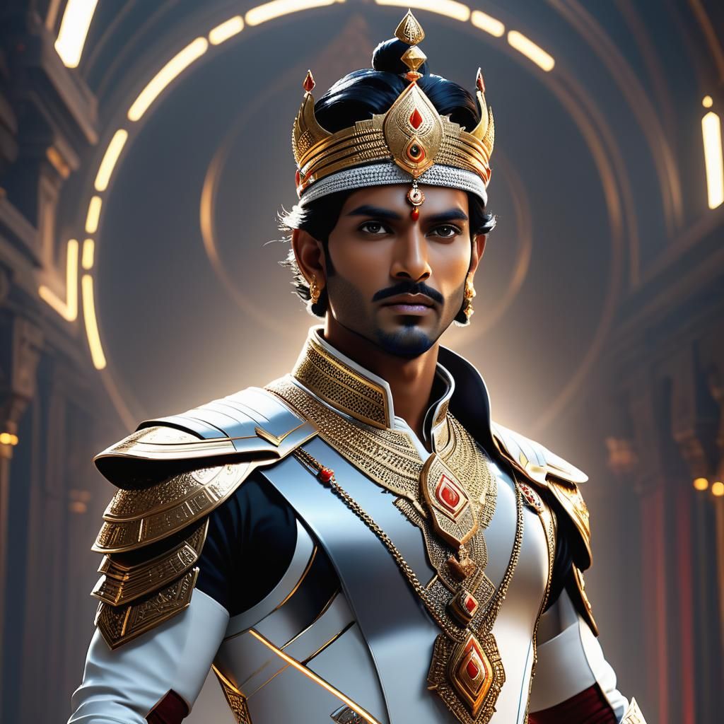 A futuristic Indian prince