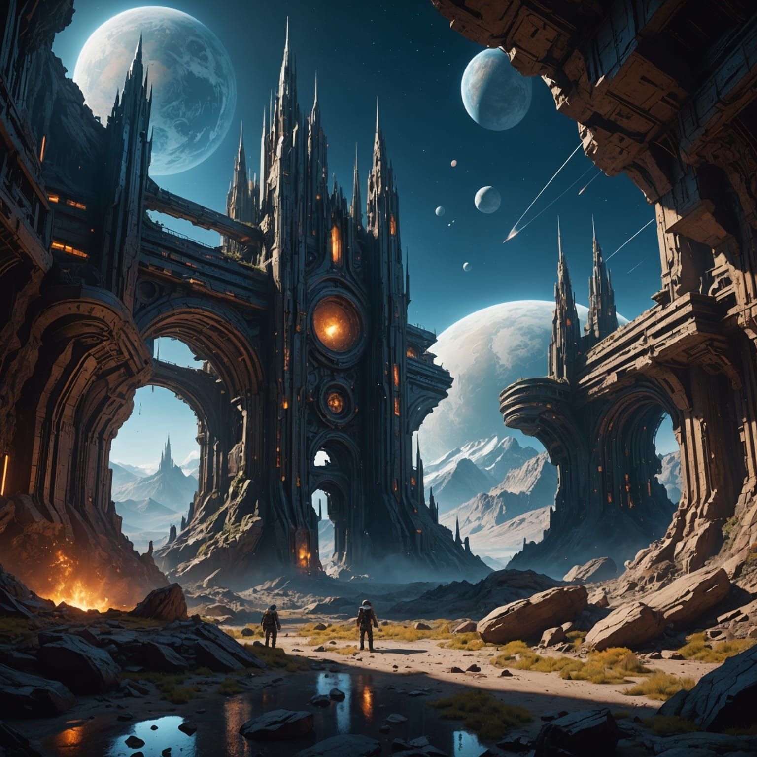 Fantastical Deep Space Concept Art in 8K