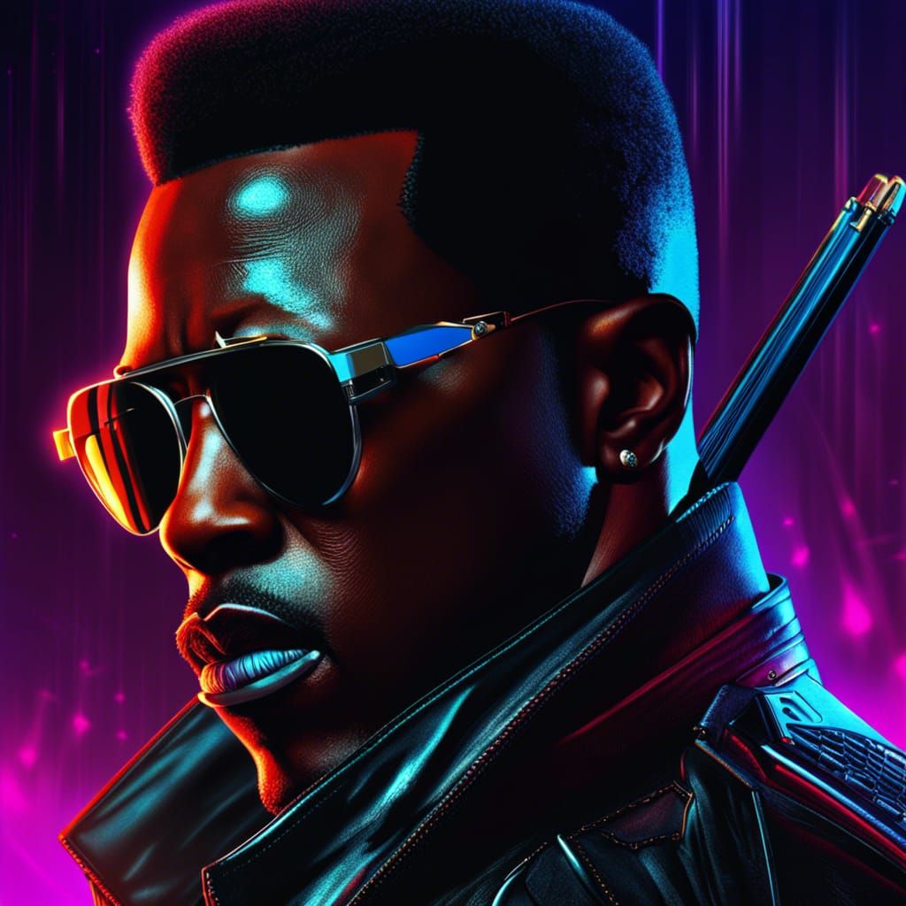 Wesley Snipes is Blade the Vampire Hunter