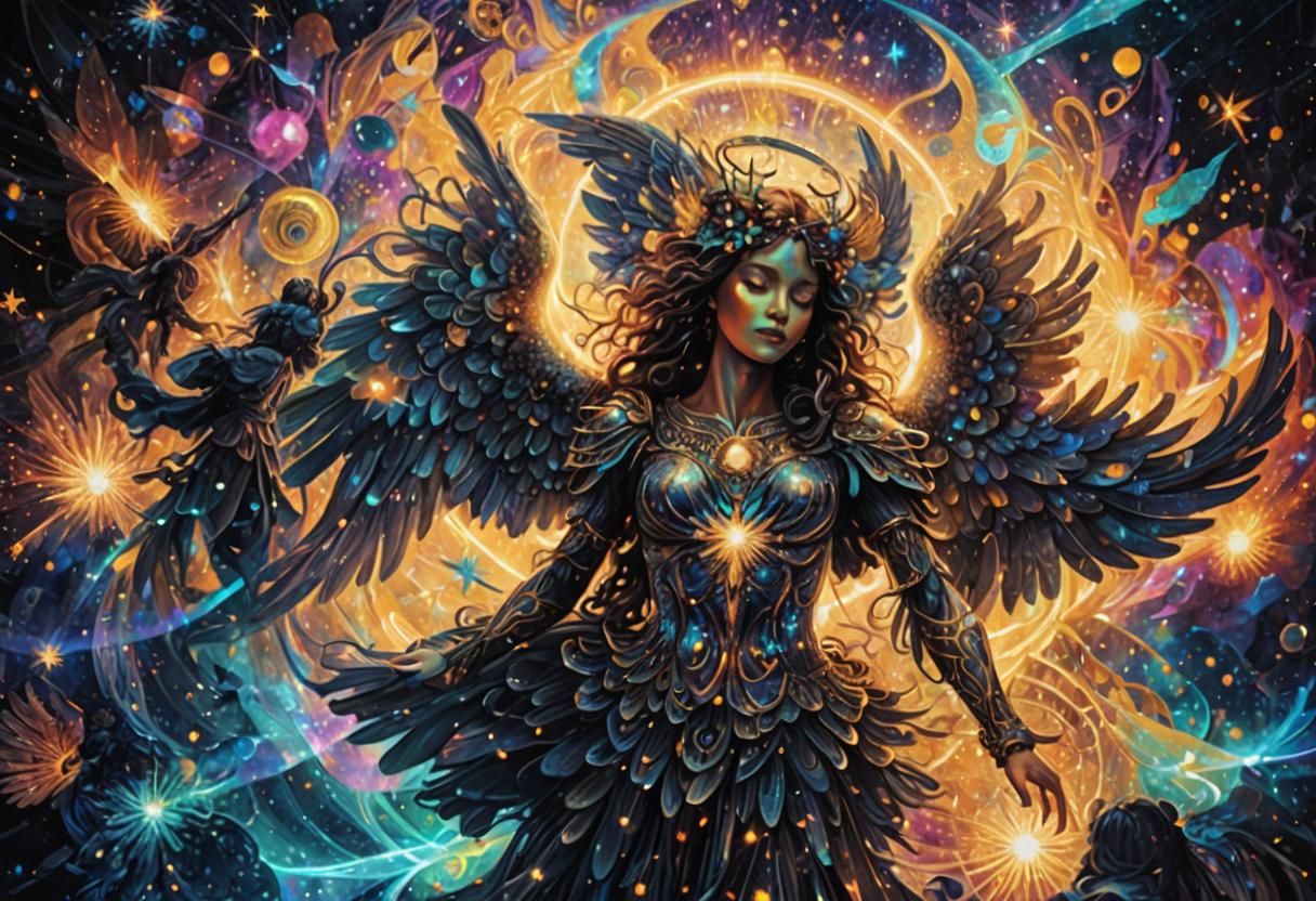 Angels Dancing in Cosmic Harmony