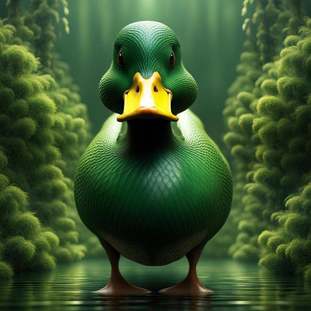 Duck Lungs Afflicted with Disease: Digital Matte Painting