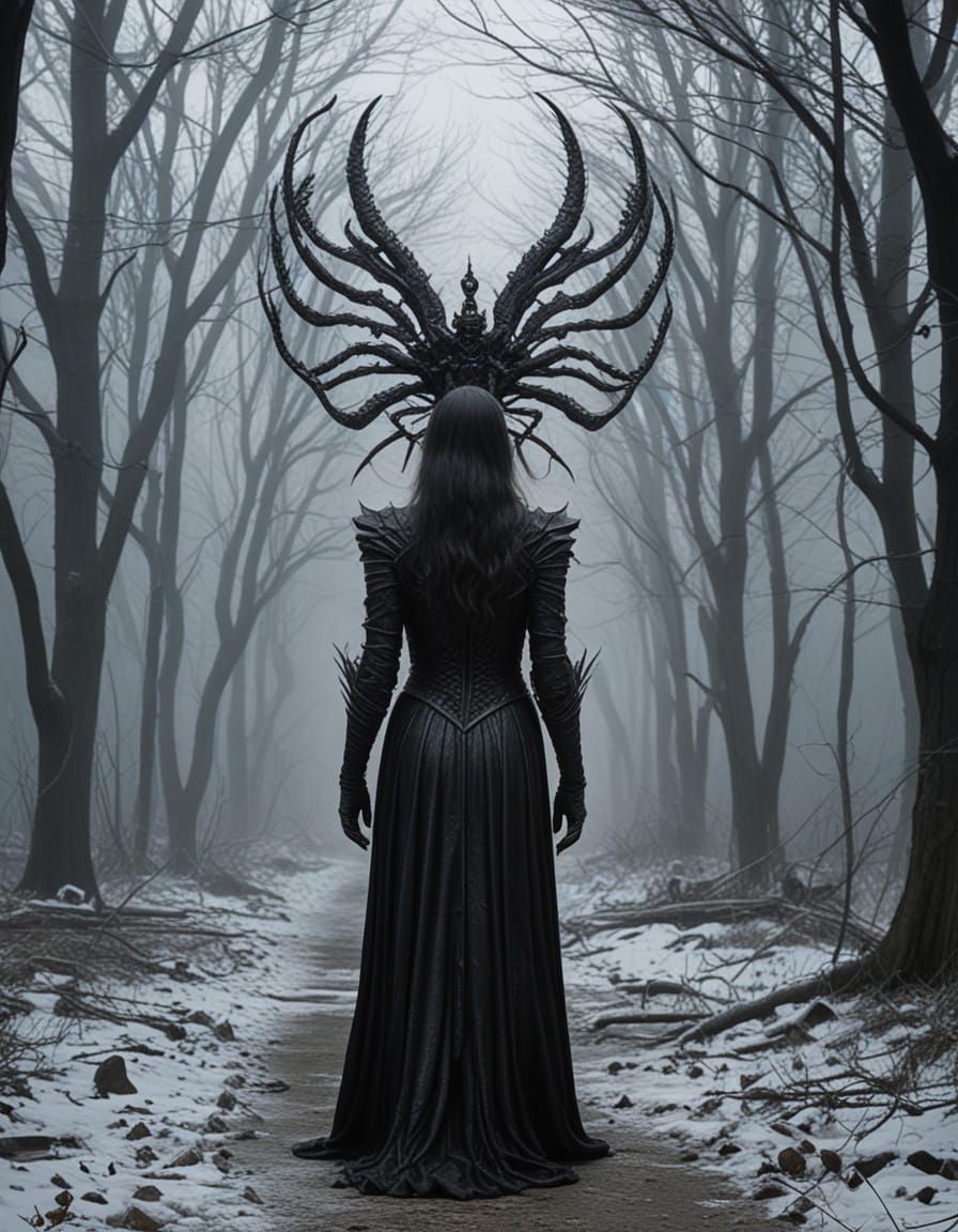 Ice Fire Queen Dances in the Shadows