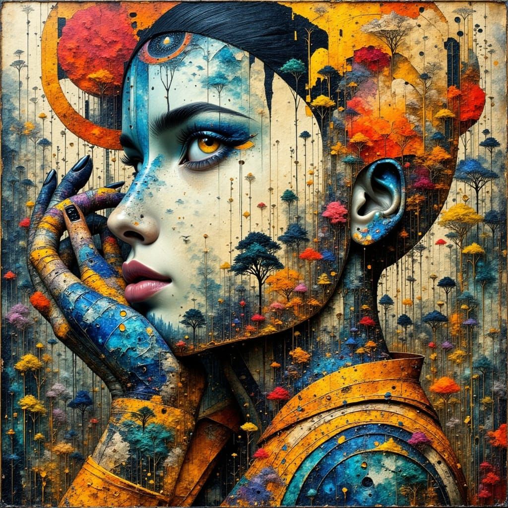 Dreamer in Baroque Realism with Abstract Expressionism