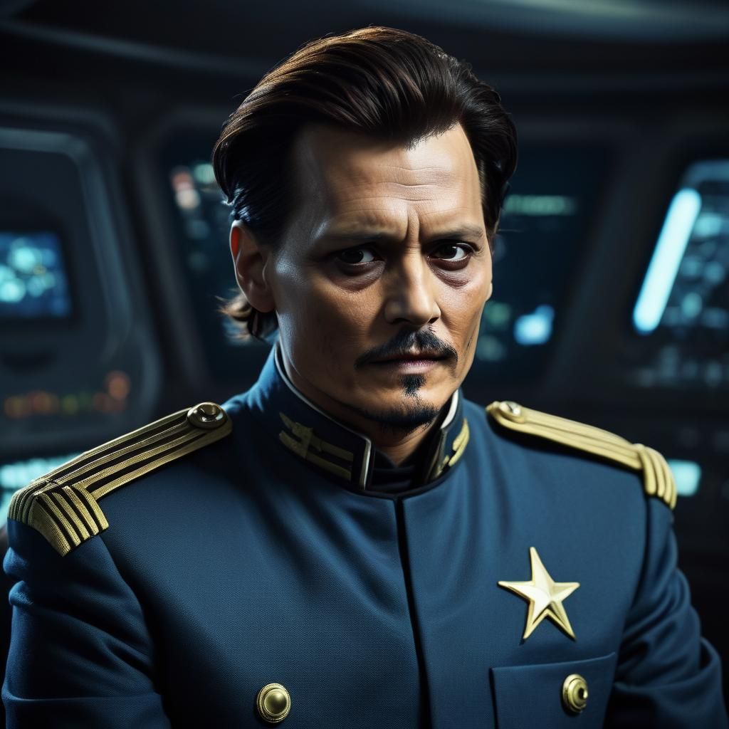 Johnny Depp as Starfleet Captain