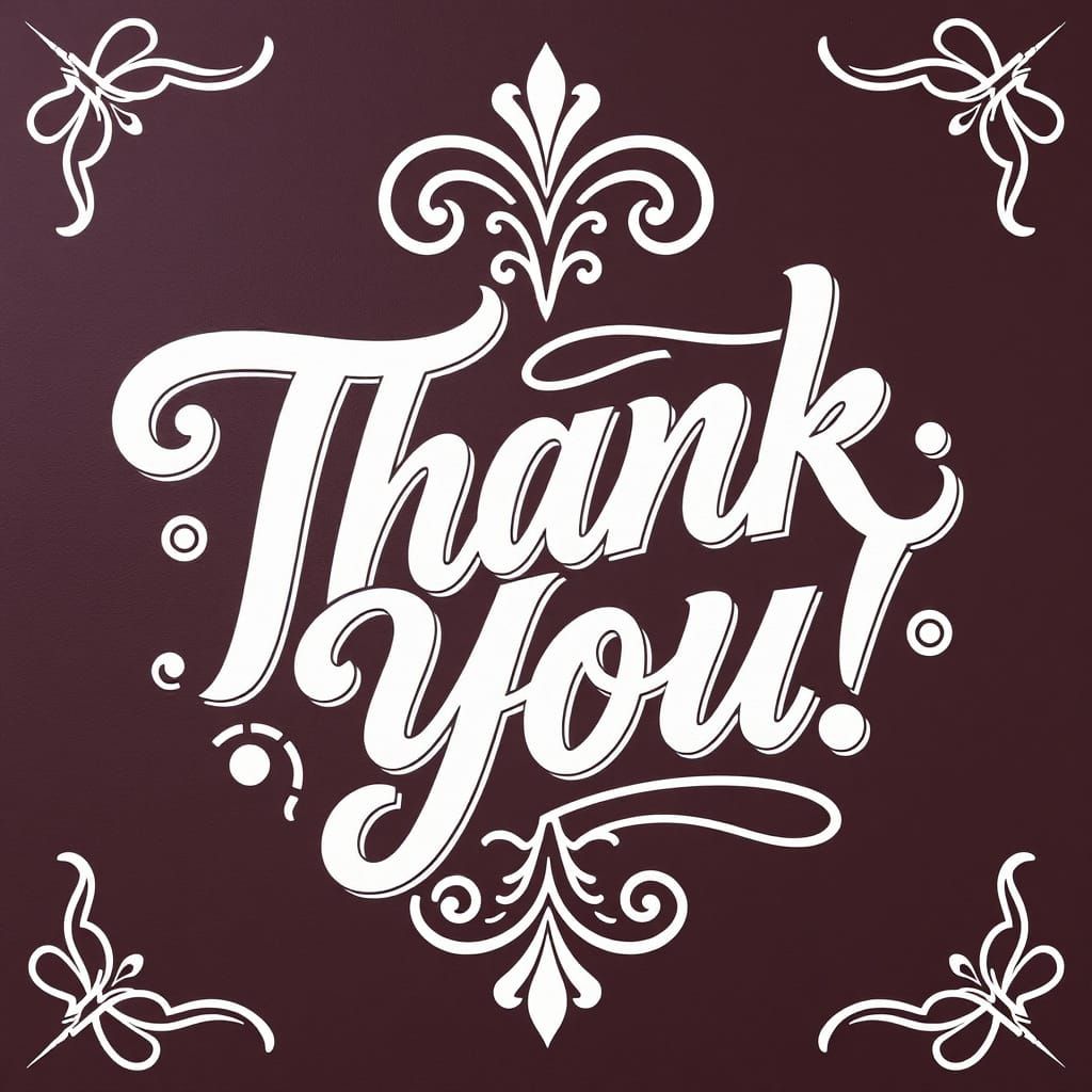 Elegant Lettering: Thank You in Style