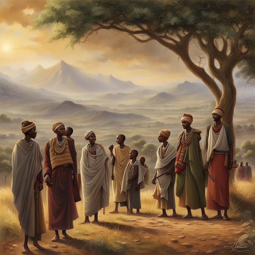 Ethiopian People: Detailed Matte Painting in Unreal Engine