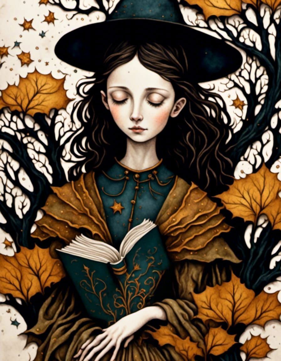 Distressed Mixed Media Collage with Alcohol Ink and Gold