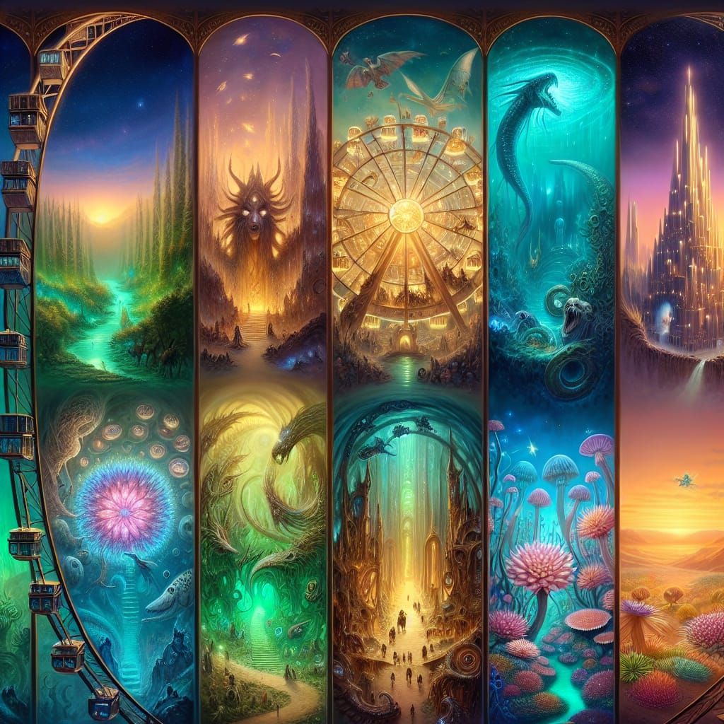 Enchanted Ferris Wheel Transports to Mystical Realms