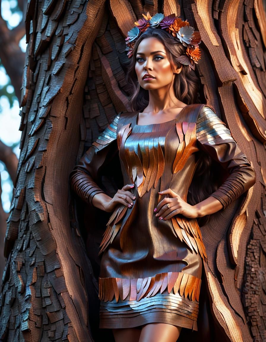 Tree Bark Dress