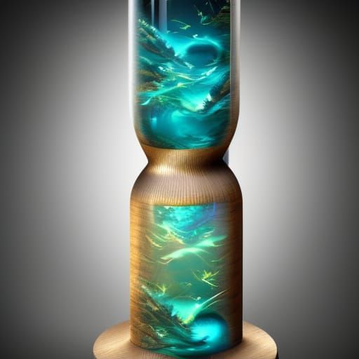 Ocean Hourglass Concept Art in Dynamic Lighting