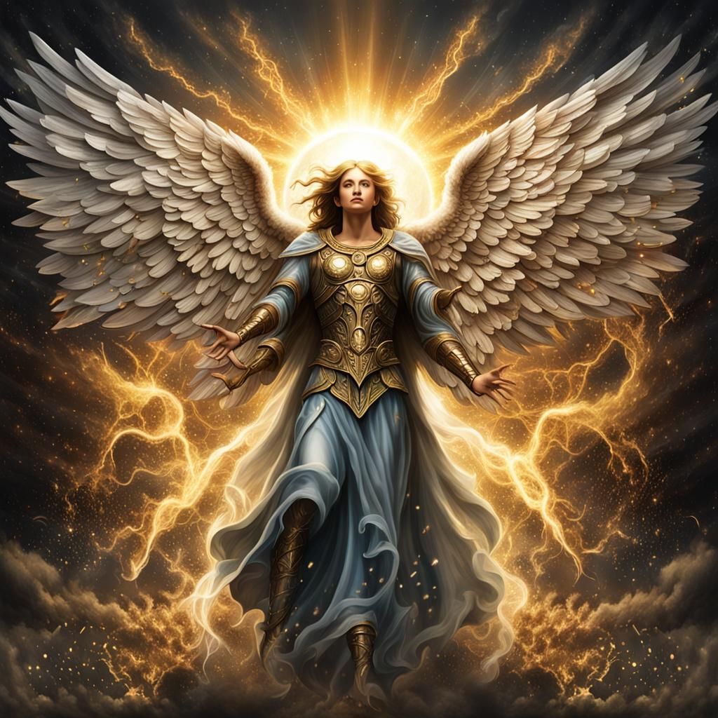 Powerful Angelic Figure of Divine Empowerment