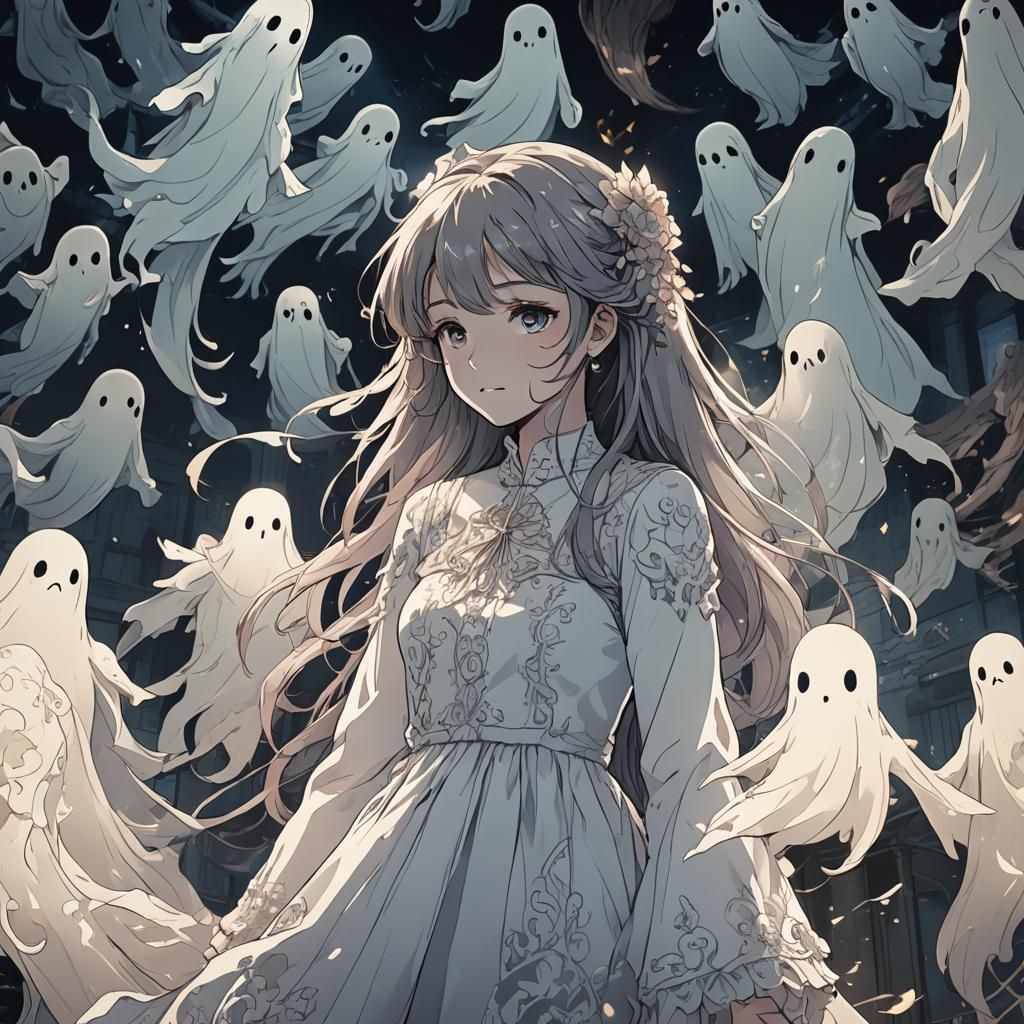 Anime Style Figure with Deep Color and Lighting