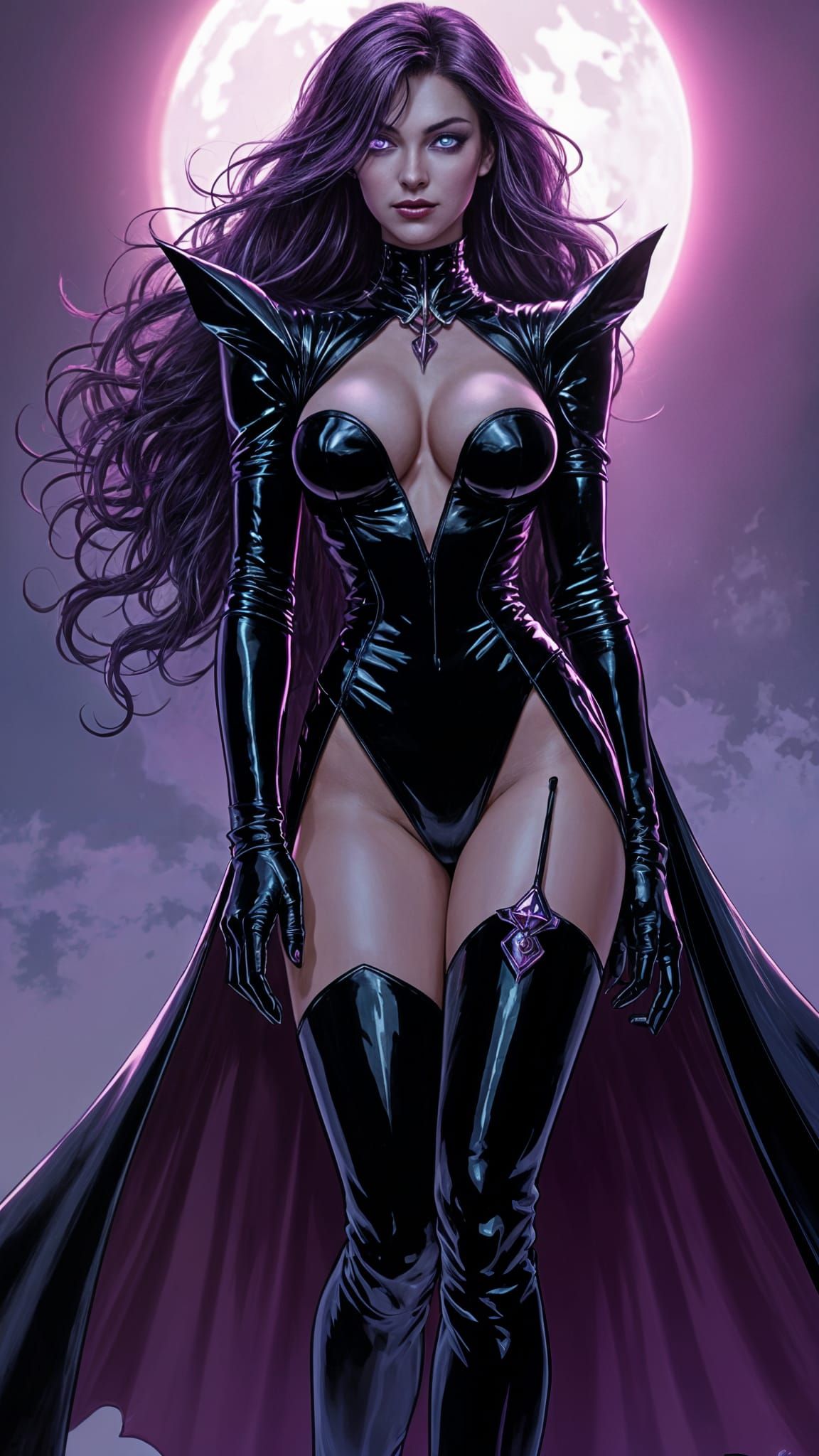 Elegant Blackfire in Jim Lee's Artistic Style