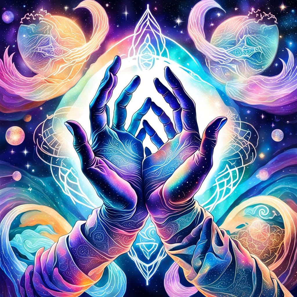 "Eternal Bond: Intertwined Hands"