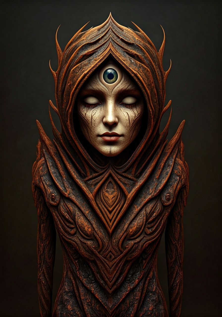 Where They Touched Split-Infinity in Their Clothes Carved fr...