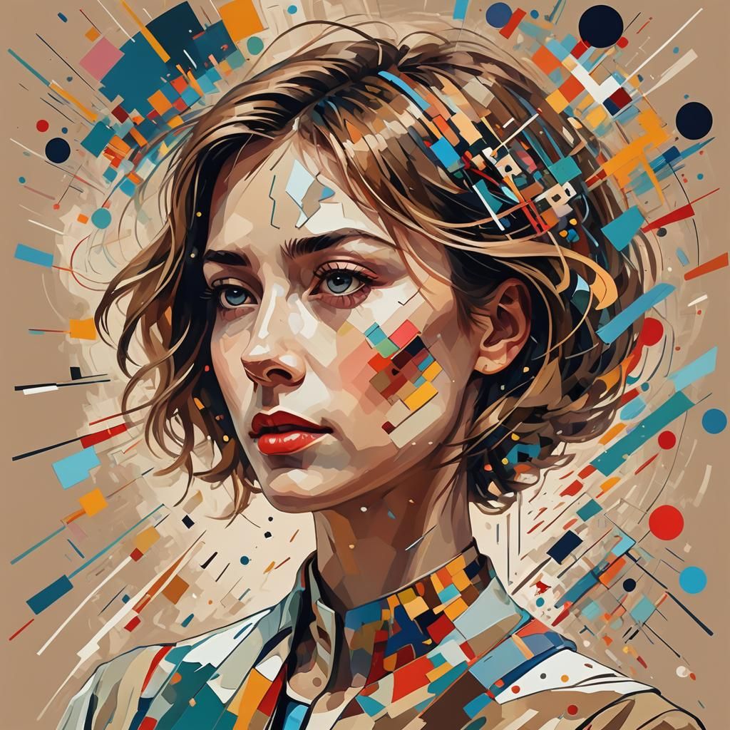 Exploding Mind: Expressionistic Portrait of Collective Consc...