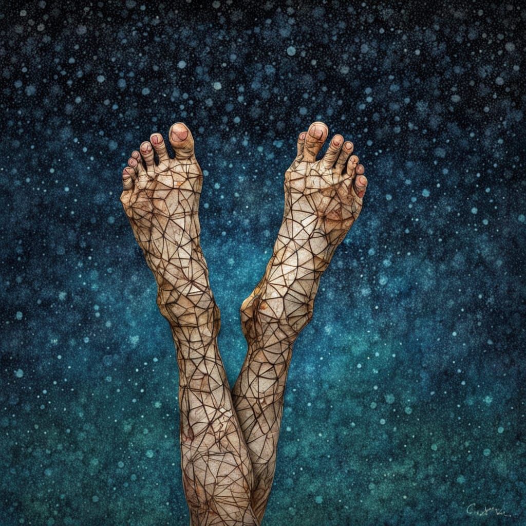 Badly drawn feet panelling ugly outside frame