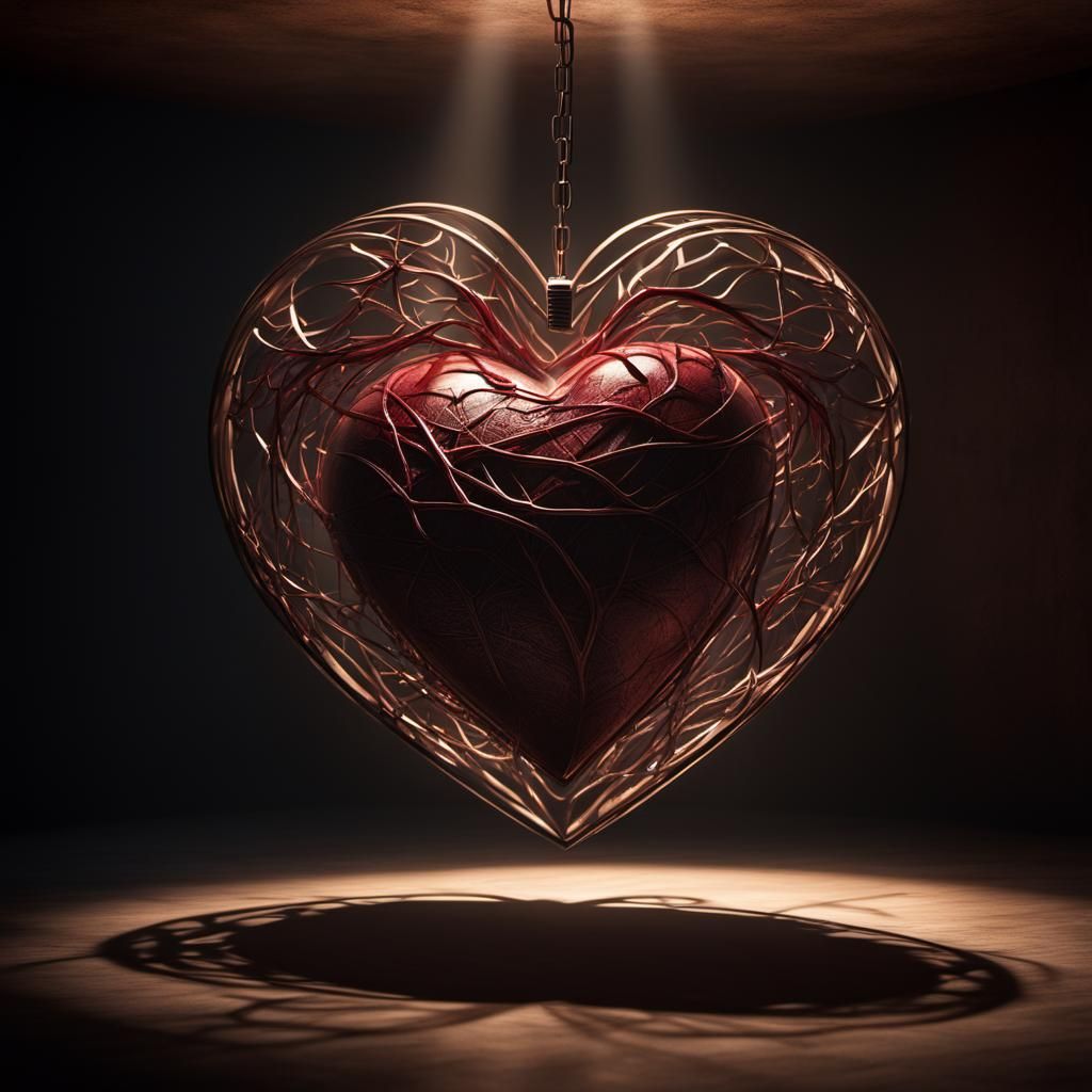 Heart in Spotlight: Cinematic Emotional Essence