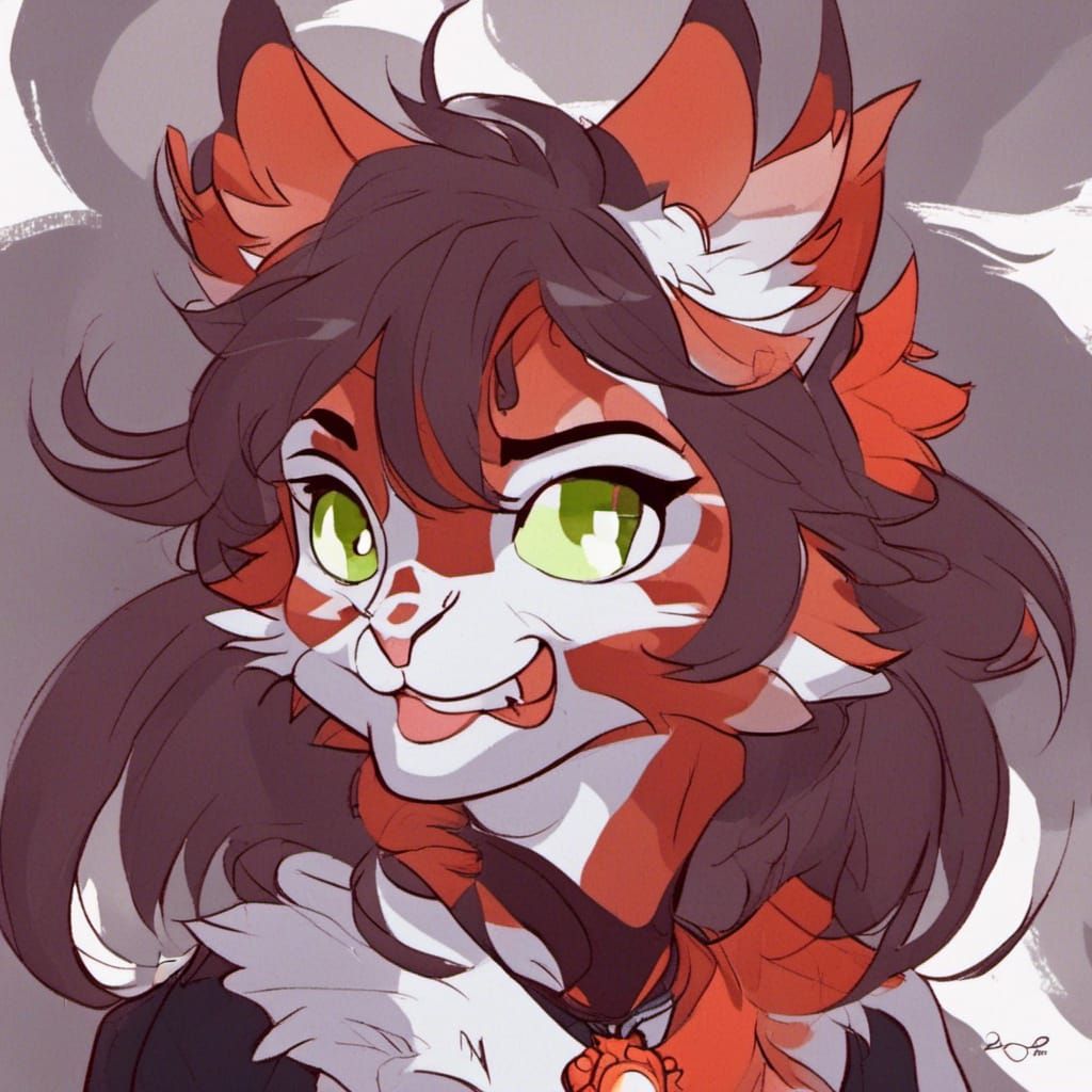 Detailed Anthropomorphic Portrait in Artbook Style