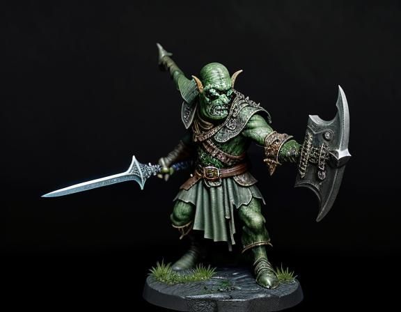 Goblin with Sword in Dark Fantasy Illustration