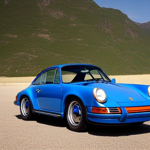 Sleek Porsche Sports Car: A Study in Automotive Design