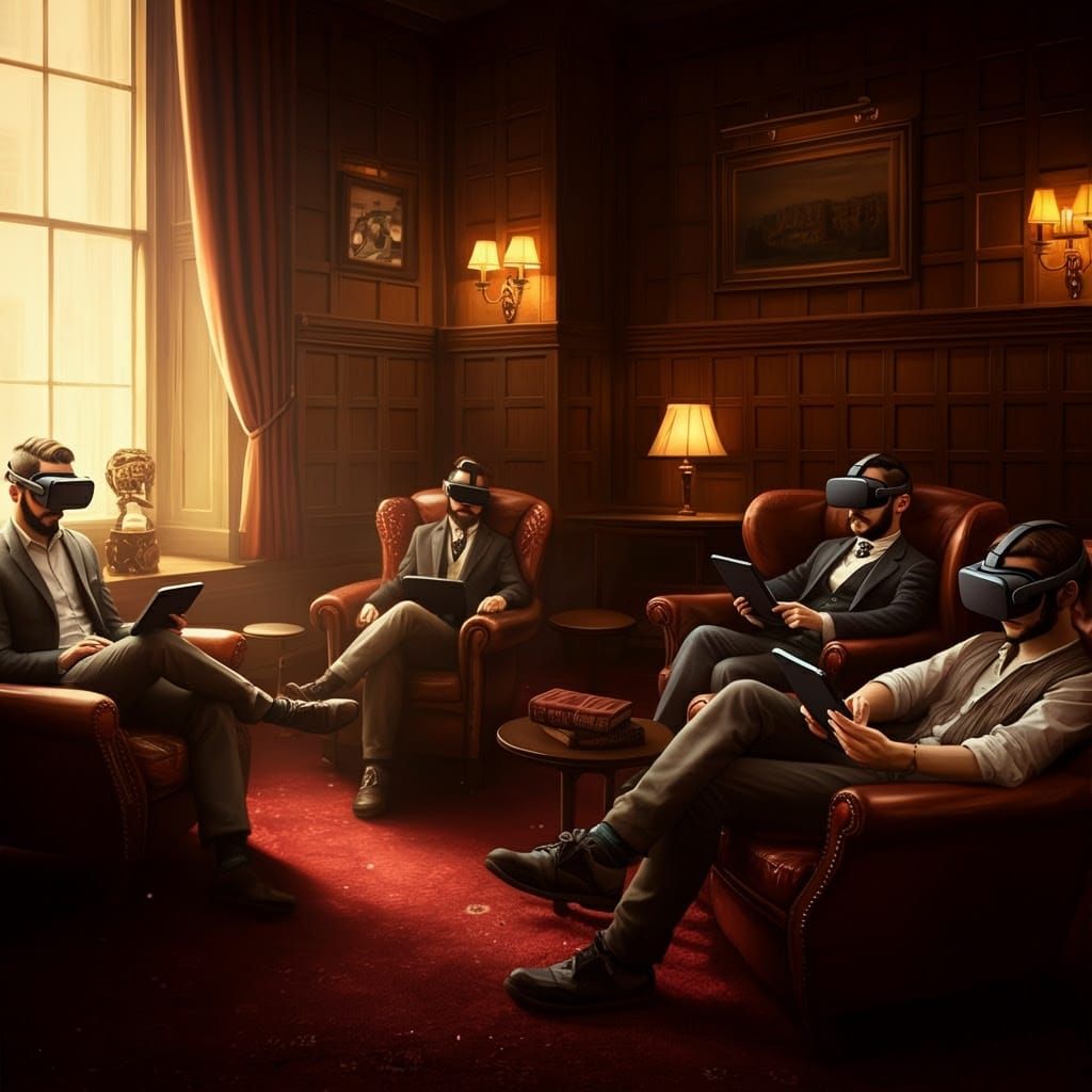 Traditional Gentleman's Club Transformed by Modern Tech