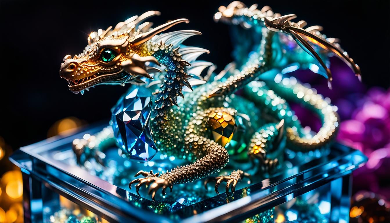Crystalline Dragon in Jewel Box