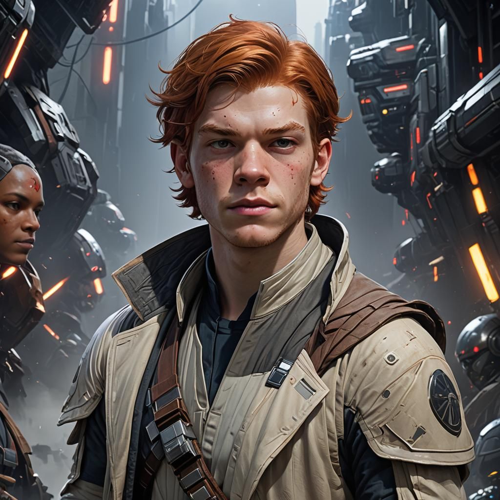 Cal Kestis Portrait on Alien World