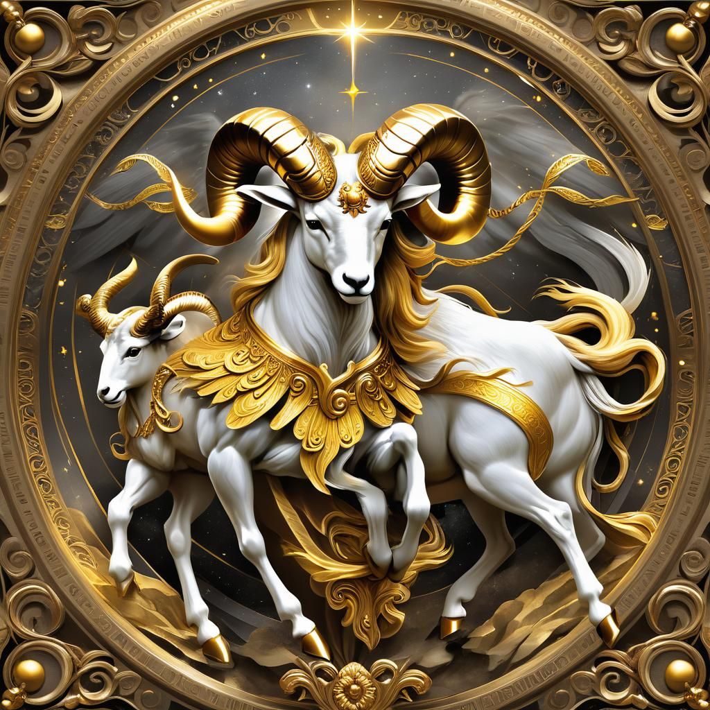 Mythical Angel Inspired by Golden Fleece Legend