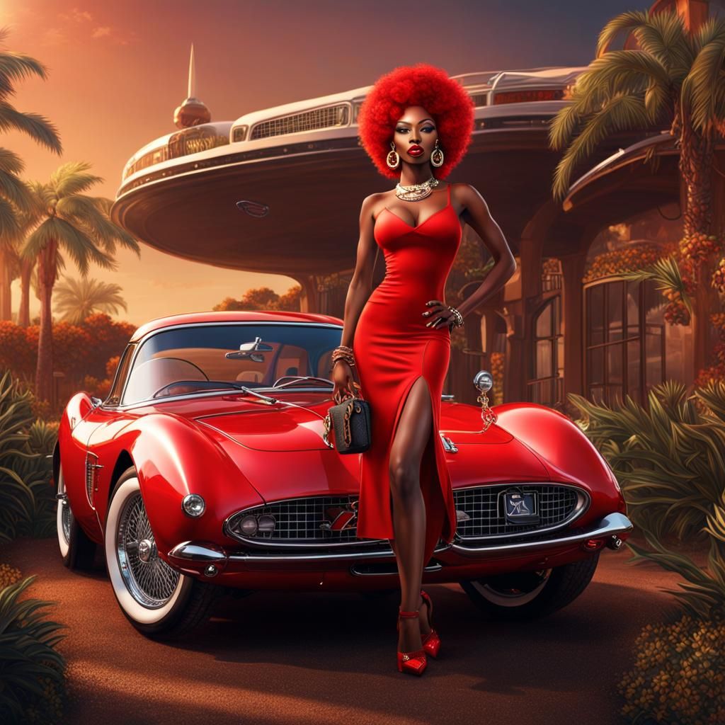 Coke-Shaped Betty Boop in Luxury Fashion